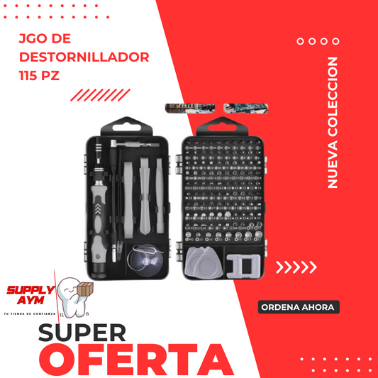 JGO DE DESTORNILLADOR 115 PZ