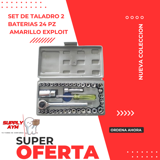 SET DE CUBOS DE 40 PIEZAS