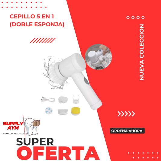 CEPILLO 5 EN 1 (DOBLE ESPONJA)