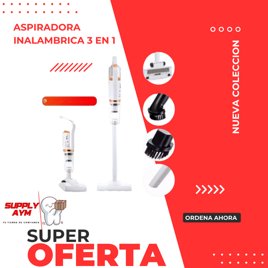 ASPIRADORA INALAMBRICA 3 EN 1