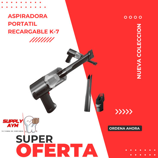 ASPIRADORA PORTATIL RECARGABLE K-7