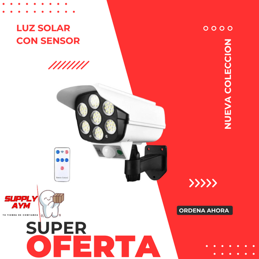 LUZ SOLAR CON SENSOR