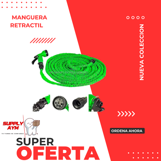 MANGUERA RETRACTIL MAGIC HOSE 45 M/ 150 PIES