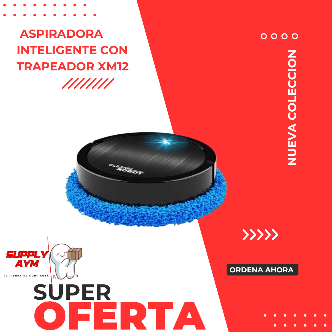 ASPIRADORA INTELIGENTE CON TRAPEADOR XM12