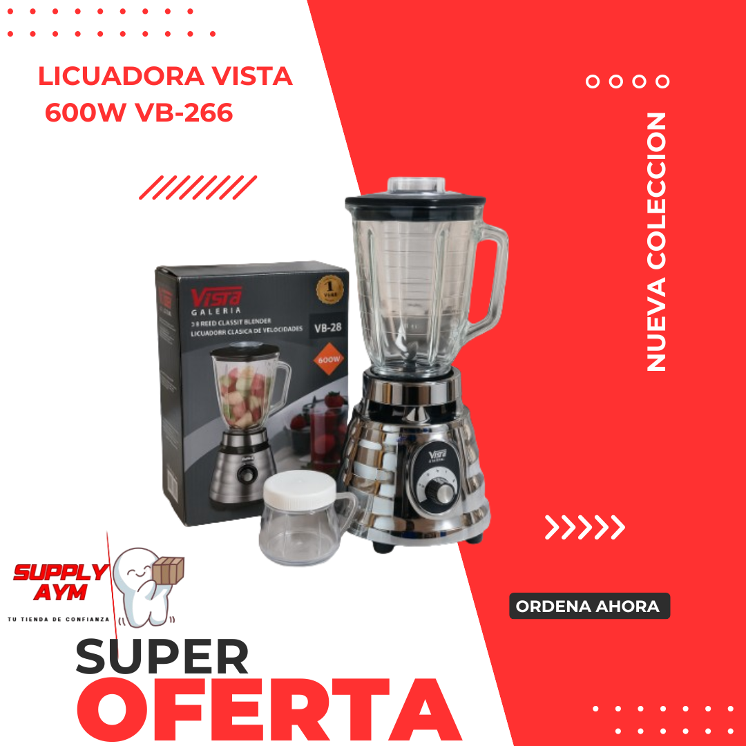 LICUADORA VISTA 600W VB-266